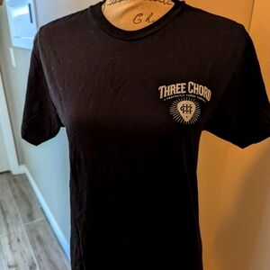 Three Chord Bourbon Whiskey T-Shirt Mens Small (Unisex) A Perfectly Tuned Taste
